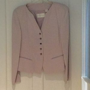 3 piece Dana Buchman lavendar silk suit.